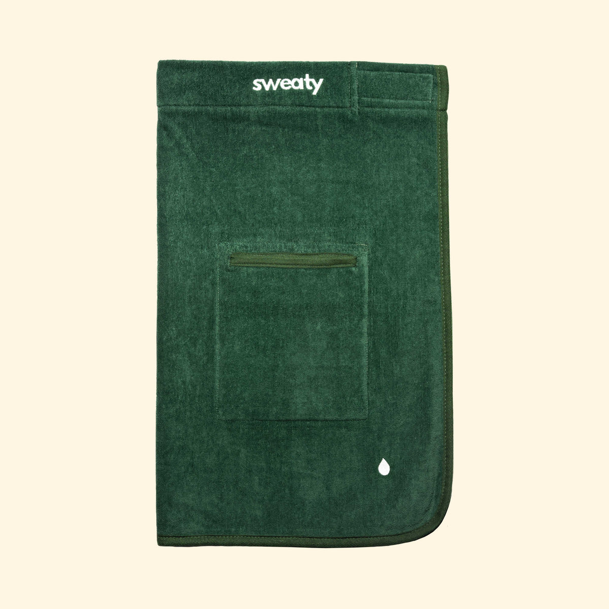 Sweaty Saunakilt in Forest Green, Produktansicht ohne Model